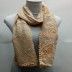 Cotton Half Net Stole- Light Brown